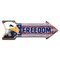 Signmission Freedom 2 Arrow Decal Funny Home Decor 18in Wide D-A-999861 - alternate 1